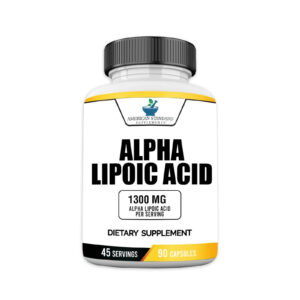(1Pack) American Standard Supplements Alpha Lipoic Acid - 1300mg Antioxidant Support | 90 Capsules
